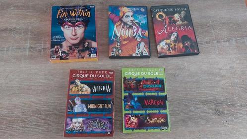 12 dvd's cirque du soleil varekai quidam saltimbanco dralion, Cd's en Dvd's, Dvd's | Overige Dvd's, Zo goed als nieuw, Alle leeftijden