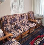 Gratis 3-2-1 bankstellen, Huis en Inrichting, Gebruikt, Ophalen of Verzenden, Rechte bank, Hout
