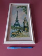 Vintage Aquarel of inkt pen tekening? Parijs 60er jaren., Antiek en Kunst, Ophalen of Verzenden