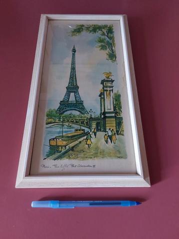Vintage Aquarel of inkt pen tekening? Parijs 60er jaren.  beschikbaar voor biedingen