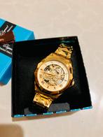 Gloednieuw herenhorloge in verpakking, Sieraden, Tassen en Uiterlijk, Horloges | Heren, Overige merken, Staal, Staal, Polshorloge