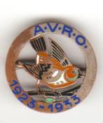 AVRO 1923-1933 vooroorlogs emaille oud broche, Verzamelen, Speldjes, Pins en Buttons, Verzenden, Zo goed als nieuw, Transport