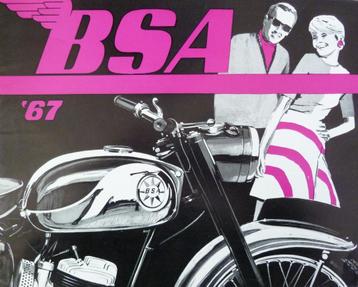 Folder BSA 1967  beschikbaar voor biedingen