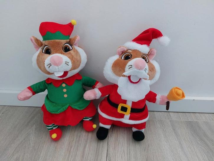 Knuffel hamster Ah Albert Heijn kerst kerstman elf L603, Kinderen en Baby's, Speelgoed | Knuffels en Pluche, Zo goed als nieuw