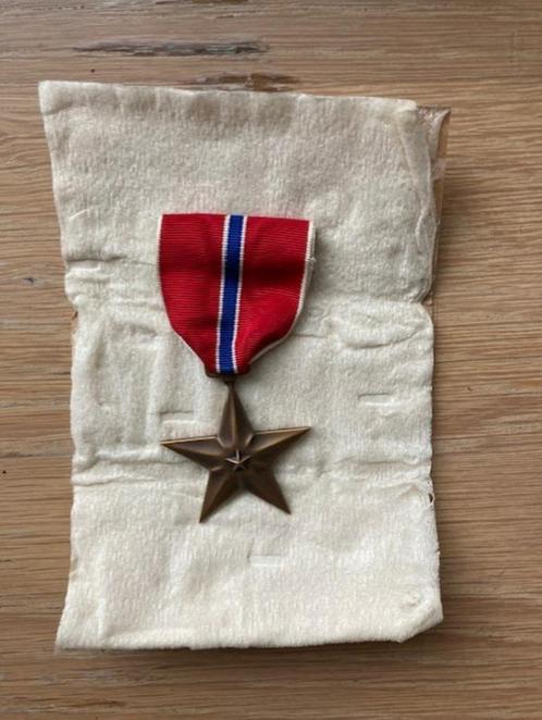 Amerikaanse Bronze Star, Verzamelen, Militaria | Tweede Wereldoorlog, Landmacht, Lintje, Medaille of Wings, Amerika, Verzenden