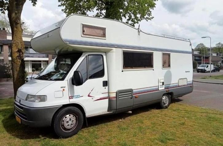 Fiat Ducato Camper met Alkoof  6 pers, Caravans en Kamperen, Campers, Particulier, tot en met 6, Alkoof, Fiat, Fiat, Diesel, Handgeschakeld