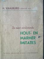 Schildersambacht: hout- en marmerimitaties - 1942., Gelezen, Vaalburg, Ophalen of Verzenden, Bouwkunde