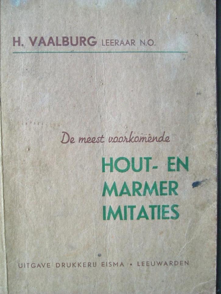 Schildersambacht: hout- en marmerimitaties - 1942., Boeken, Techniek, Gelezen, Bouwkunde, Ophalen of Verzenden