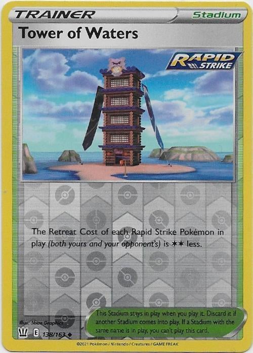 Battle Styles,  Tower of Waters [reverse] 138/163, Verzenden, Nieuw, Losse kaart
