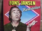 Fons Jansen "Kwartetten" dblLP, Cd's en Dvd's, Ophalen of Verzenden, Gebruikt, 12 inch, Levenslied of Smartlap