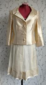 STRENESSE Gabriele Strehle Zijde Setje ( Rok &Jasje) maat 42, Kleding | Dames, Overige typen, Strenesse, Beige, Maat 42/44 (L)