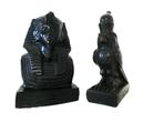 2 Egyptische beelden van de Farao Toetanchamon en Horus, Antiek en Kunst, Ophalen of Verzenden