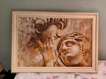 Origineel olieverf schilderij groot. Romeinse tijd beschikbaar voor biedingen