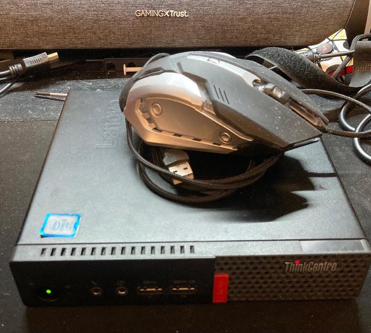 Lenovo thinkcentre M910q mini pc +muis, Computers en Software, Desktop Pc's, Refurbished, 3 tot 4 Ghz, SSD, 16 GB, Gaming, Ophalen of Verzenden