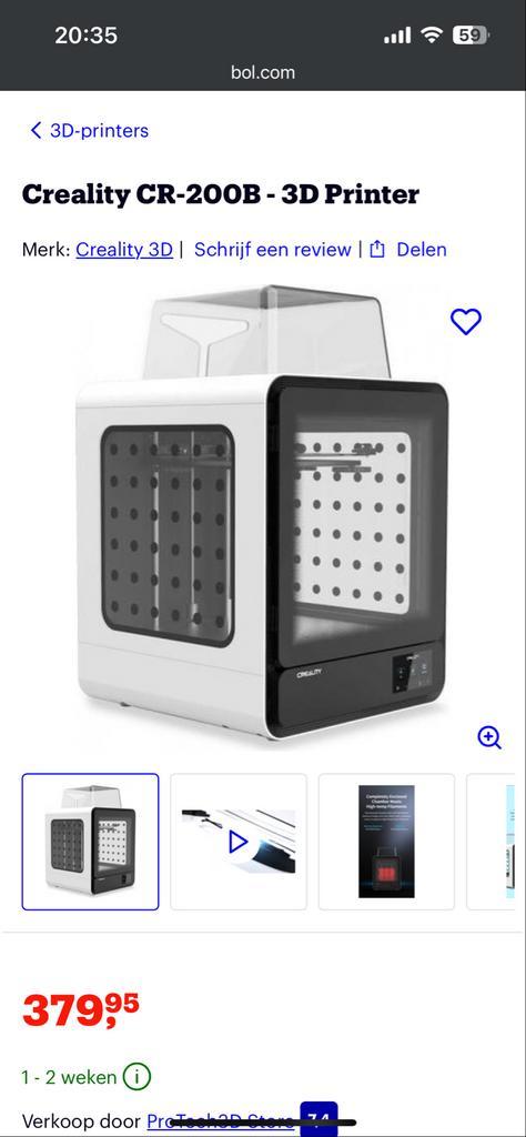 Creality CR-200B | 3D Printer, Computers en Software, 3D Printers, Gebruikt, Ophalen