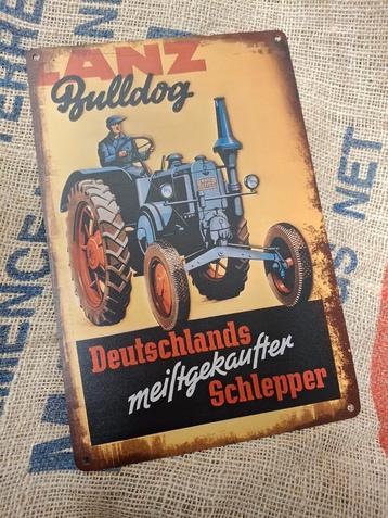 Lanz Bulldog wandplaat beschikbaar voor biedingen