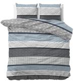 NIEUW! 2x Sleeptime dekbedovertrek; lits-jumeaux -240x220 cm, Dekbedovertrek, Ophalen of Verzenden, Grijs, Nieuw