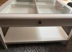 Witte salontafel, Huis en Inrichting, Tafels | Salontafels, Ophalen, Gebruikt, 50 tot 100 cm, 50 tot 75 cm