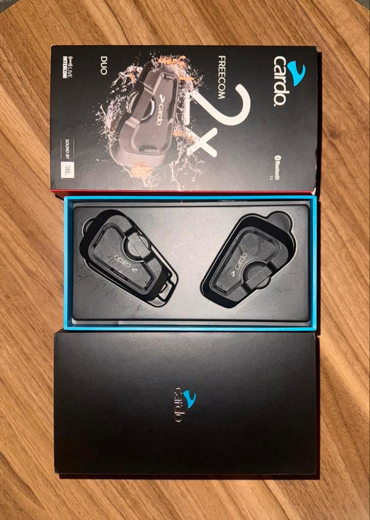 Cardo Freecom 2X DUO - Communicatiesysteem, Motoren, Kleding | Motorhelmen, Dames, Heren, Overige typen, M, Overige merken, Tweedehands
