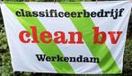 Vlag Clean bv   150 x 100, Verzamelen, Scheepvaart, Ophalen of Verzenden, Zo goed als nieuw