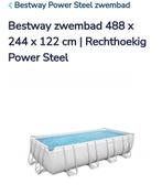 Zwembad Bestway 488 x 244 x 122, Ophalen, Gebruikt, 200 tot 300 cm, 80 tot 120 cm