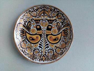 Vintage wandbord. Afbeelding vogels.Grieks. beschikbaar voor biedingen