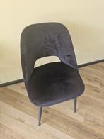 Zwarte Suède Eetkamerstoelen - Zo Goed Als Nieuw, Huis en Inrichting, Stoelen, Ophalen, Zwart, Zo goed als nieuw, Vier