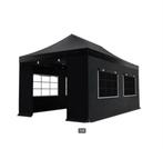 Te huur: easy up Luxe Zwarte Partytent 3x6m, Ophalen, Partygalaxyshop, Opvouwbaar, Partytent