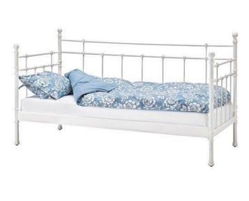 Ikea Wit metalen bedframe - Eenpersoons - afbeelding 1