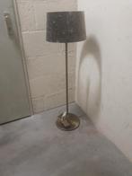 Staande lamp met stoffen kap, Gebruikt, 100 tot 150 cm, Ophalen of Verzenden, Metaal