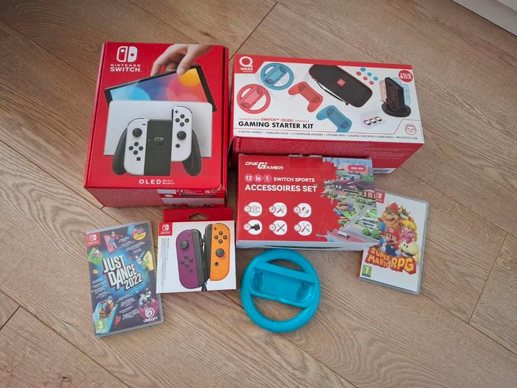 Nintendo Switch OLED - Zo goed als nieuw!, Hobby en Vrije tijd, Gezelschapsspellen | Kaartspellen, Zo goed als nieuw, Een of twee spelers