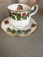 Queen's Rosina Yuletide Kop en Schotel Kerst, Huis en Inrichting, Keuken | Servies, Ophalen of Verzenden, Zo goed als nieuw, Overige stijlen