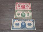 Setje biljetten 1 t/m 10 gulden 1943, muntbiljetten WOII, Postzegels en Munten, Bankbiljetten | Nederland, Ophalen of Verzenden