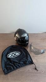 Motorhelm Roof Boxer zwart/grijs, Ophalen of Verzenden, Tweedehands, Systeemhelm, Overige merken