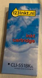 CLI-551BK XL Inktcartridge Zwart, Computers en Software, Printerbenodigdheden, Ophalen of Verzenden, Nieuw, Cartridge