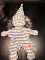 Knuffel met muts blauw-wit gestreept, Ophalen of Verzenden, Zo goed als nieuw, Overige typen