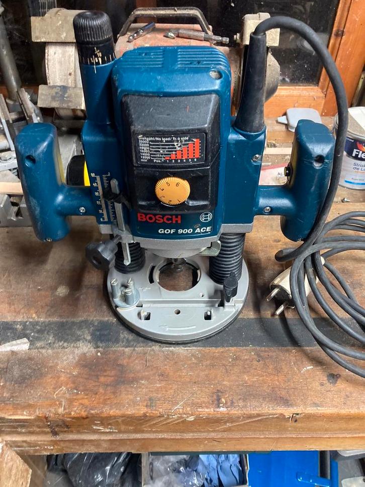Bovenfrees professioneel bosch GOF900ACE, Doe-het-zelf en Verbouw, Gereedschap | Freesmachines, Gebruikt, Elektrisch, Bovenfrees