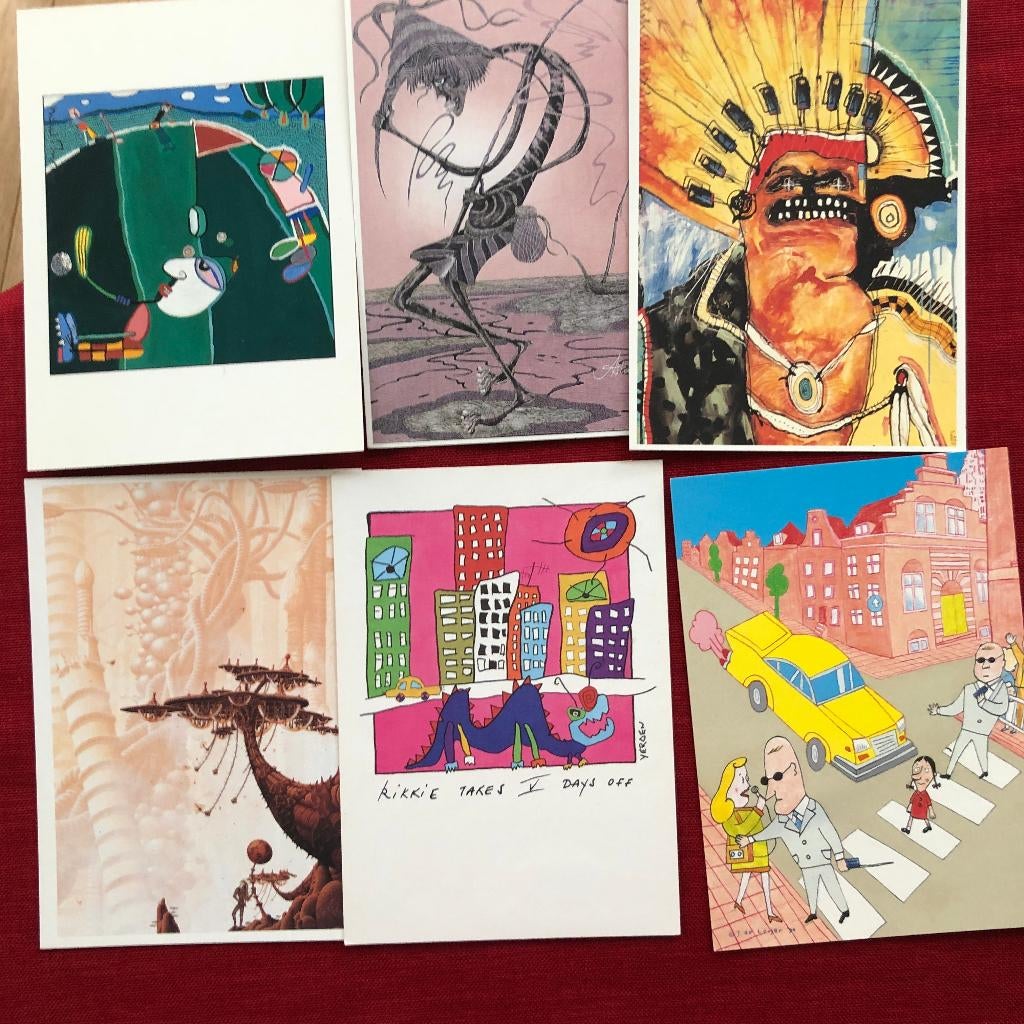 Partij ongelopen Boomerang kaarten/ postcrossing, Ophalen of Verzenden, 1980 tot heden, Ongelopen, Overige thema's