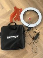 Neewer ring light, Ophalen of Verzenden, Zo goed als nieuw, Lamp of Flitsset
