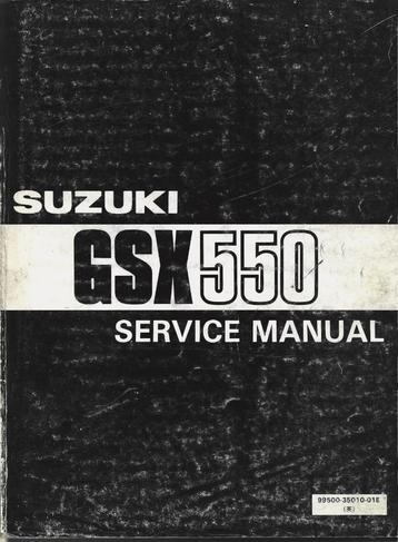 Suzuki GSX550 service manual (7450z) motor beschikbaar voor biedingen