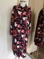 jurk Norah 44/46 zwart/koraal/creme travel, Verzenden, Zwart, Maat 46/48 (XL) of groter, Zo goed als nieuw