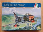 bouwdoos italeri 2645 g.91 r1/3/4 gina gevechtsvliegtuig, Hobby en Vrije tijd, 1:72 tot 1:144, Italeri, Ophalen of Verzenden, Zo goed als nieuw