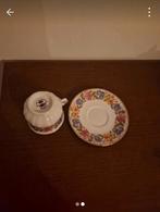 Vintage Theekop en Schotel met Bloemen, Ophalen of Verzenden