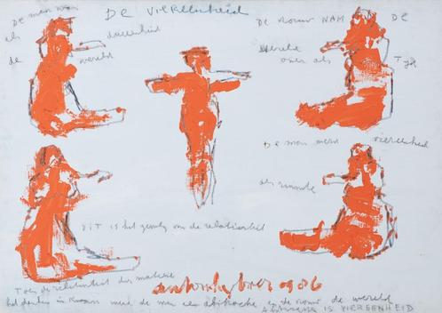 Anton Heyboer 1924-2005==uit COBRA-MUSEUM==doek 90 x 130 cm, Antiek en Kunst, Kunst | Schilderijen | Klassiek, Ophalen