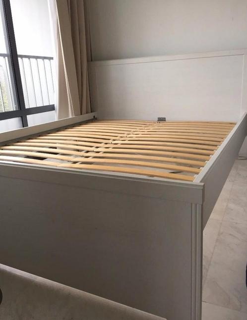 Ikea Brusali bed, 160x200, met handleiding, Huis en Inrichting, Slaapkamer | Bedden, Zo goed als nieuw, Tweepersoons, 160 cm, 200 cm