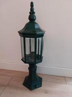 Ks Verlichting tuin lantaarn / tuinlamp groen facetglas, Tuin en Terras, Buitenverlichting, Staande lamp, Waterbestendig, Aluminium