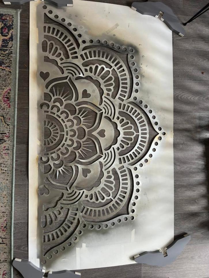 Verfsjabloon Mandala Design, Hobby en Vrije tijd, Knutselen, Gebruikt, Gereedschap of Toebehoren, Ophalen of Verzenden