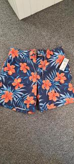 Blauwe Zwemshort met Bloemen - Maat XL, Kleding | Heren, Badmode en Zwemkleding, Blauw, Maat 56/58 (XL), Ophalen of Verzenden