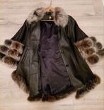 Supermooie jas met bontranden en kraag, Zwart, Maat 46/48 (XL) of groter, Ophalen of Verzenden, Zo goed als nieuw