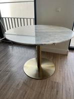 Mooie marmeren eettafel - 4 persoons, Huis en Inrichting, Tafels | Eettafels, Ophalen, Gebruikt, 100 tot 150 cm, Rond